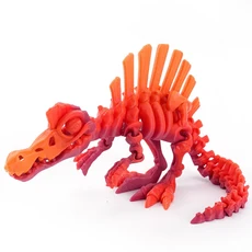 3D 인쇄 공룡 움직일 수있는 Echinosaurus 입상 드래곤 뼈 모델 데스크탑 공예 장식 어린이를위한 크리 에, 01 13.5cm, 07 Color 8