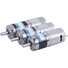 VWRRPKLNC 28GP-385 유성 기어박스 미니어처 DC 감속 모터 속도 조절 저소음 24V 금속 기어단일 12V 1600RPM, Single Motor