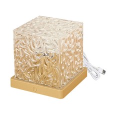 水波紋燈 臥室床頭氛圍燈 浪漫小夜燈 創意禮物 房間裝飾燈, 插電款