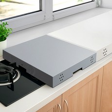 가스렌지덮개 인덕션가드 선반받침대 가림막 다이커버 거치대 가리개, 1개, 가스렌지덮개 소 그레이