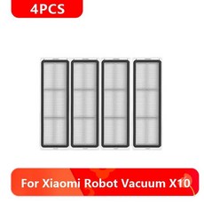 로봇 청소기 메인 사이드 브러시 헤파 필터 걸레 천 먼지 봉투 교체 부품, 4. 4pcs, 기본