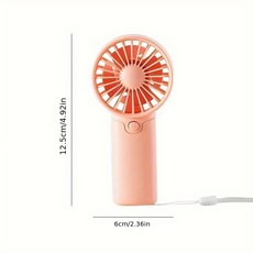탁상용 선풍기 무소음 무선 미니 usb 충전형 사무실 핸드 작동 팬 사무실 핸드헬드 캠핑용 공기 야외 여행 휴대용 데스크탑 냉각기 미니 냉각 선풍기 배터리, 분홍색