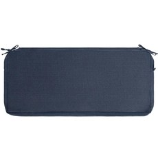 IN4 Care 타이 포함 파티오 쿠션 커버 2팩 야외 방수 딥 시트 의자 쿠션 슬립커버 55.9x50.8x10.2cm(22x20x4인치) 정원 소파 소파용(교체 커버만 해, 네이비 블루, 45x18x3 Inch (1 Count)