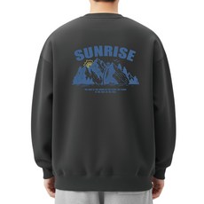 JBOOM 프린트 맨투맨 티셔츠 긴팔 남자 커플티