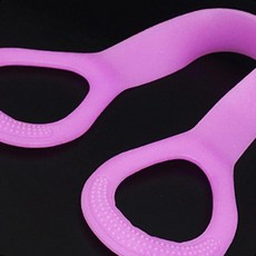 고탄력 저항 튜빙밴드 근력 스트레칭 실내 홈트 재활 어깨 강화 운동, 1개, 38cm - 블루