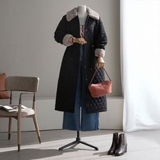 안나앤플러스 () 퀼팅 스트링 롱 패딩[패딩CPG82] 빅사이즈