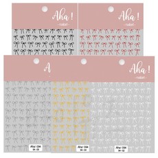 바이유즈 메탈리본 네일스티커, 메탈랜드, 5개, 메탈랜드