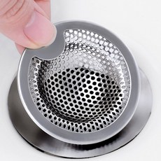스텐 타공 욕실 세면대 거름망 5cm 욕조 배수구 스테인레스 머리카락 캡 필터