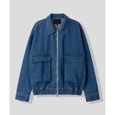 [블랙모먼트] 케주얼 데님 포켓 블루종 x NORTHERN HIGHER [블루]