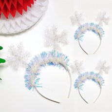 雪花造型髮箍 3入, 1組, 混色
