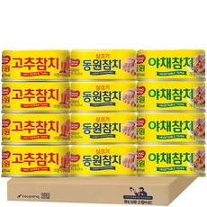 동원 참치 135g C세트 (살코기+고추+아채) x4, 1개