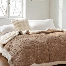 HOME COLLECTION 法蘭絨羊羔絨雙層毯