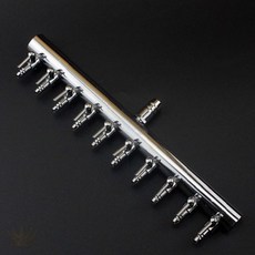 수조 산소 공급 장치 다중 연결 금속 분기 밸브 공기 흐름 조절 가능 브로워 연결, 1개