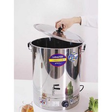 업소용 전기 육수통 장국 대용량 곰솥 뷔페 식당용, 80L 65L 풀 구리 수도꼭지