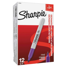 Sharpie 細字油性記號筆 紫色 12支裝, 紫30008/1盒