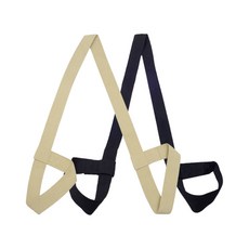 케이트가든 요가 매트 휴대용 끈 스트랩 세트, 2개, 블랙+베이지