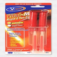 HOMEAVE 에폭시 접착제 주사기형 투명 25ml 가구수리보강