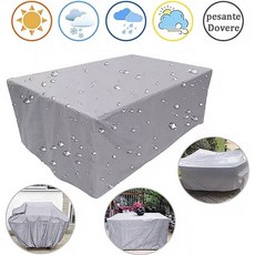 cade konty 야외 가구 커버 헤비 옥스포드 천 먼지 방수 커버 정원 가구 덮개 사각 테이블 의자 보호 케이스 방비 눈 cade konty, 170 * 94 * 70