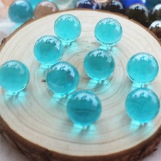 台灣熱銷 18 水晶玻璃珠彈珠球 純色兒童溜溜 海藍色天藍色玻璃球裝飾遊戲棊, 18MM海藍色20個, 1個