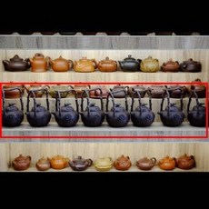 茶壺, 早期紫泥雕塑梅花提樑周桂珍款宜興正品紫砂壺文玩收藏1入 -, 1個, 1L