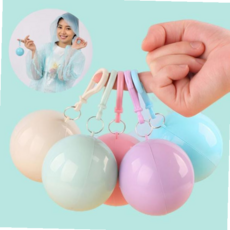 우의 휴대용 재사용 우의 공모양 비상용 비옷 QJWF655E8, 본상품