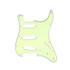 ST SQ 일렉트릭 기타 액세서리용 3겹 11홀 일렉트릭 기타 픽가드 스크래치 방지 펄 플레이트 가드 커버, Mint Green
