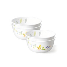 코렐 로맨틱가든 면기 소, 혼합색상, 4개