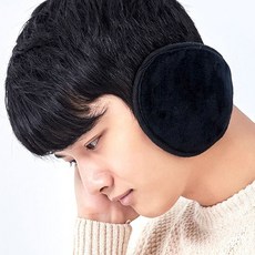 여성귀도리 남녀공용 귀도리 방한 귀마개, 블랙