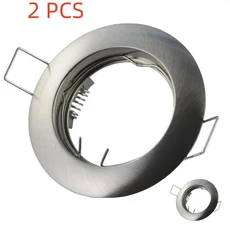 JOYINLED Rama do Podwieszenia 2/10SZT Zestaw Aluminiowy Trzymacz Gniazda GU10/MR16 Uniwersalna Opraw, 06 2pcs Nickel