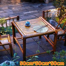 [바이나나] 야장테이블 접이식 베란다테이블세트 테이블, 50cm x50cmx50cm