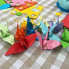 종이학 컬러 학종이 10cm 미니색종이 학종이 종이접기jin6+8AxC