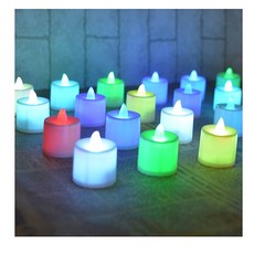 칼라 점멸 LED 캔들 야간등