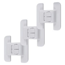 셀링랩 냉장고잠금장치, 3개, 화이트