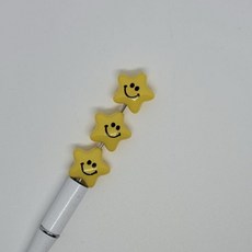 B49 볼펜꾸미기 볼꾸 동대문 꾸미기 DIY 스마일 풍선 별 통통 옐로우, B49 볼펜꾸미기 볼꾸 동대문 꾸미기 DIY 스마일 풍