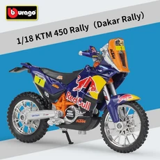 부라고 1/18 오토바이 다이캐스트 모형, C. KTM 450 랠리, A. 오토바이, 1개, 1개
