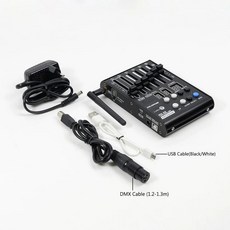 홈엔터테인먼트 DMX 조명용 무선 리시버 내장 배터리 DJ 콘솔 2.4G 54ch Dmx 512 컨트롤러