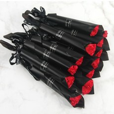 핌스토리 한송이 카네이션 12p세트 조화, 12개, 로즈블랙