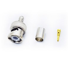 BNC 3C 툴용(압착용) 젠더 커넥터 CCTV 카메라 무전기, 단품, 1개