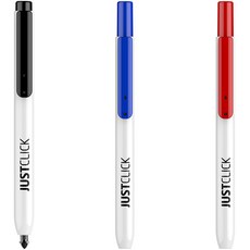모리스 저스트클릭 보드마카 S 낱개 / 둥근닙 / 1.0mm / 노크식 / 볼펜식 / 뚜껑 없이 사용하는 / 간편하게 사용 가능한, 블랙