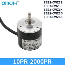 OMCH E6B2-CWZ5B 광학 로터리 엔코더 CWZ6C CWZ3E 5-24V 10 20 30 40 50 60 1200PR, 02 Magnetoelectric, 04 E6B2-CWZ5B, 01 10PR