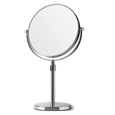 클레버 양면 조절 가능한 탁상용 거울 20x13.5x38cm, 실버