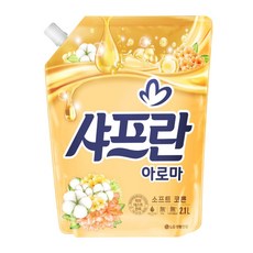 샤프란 시어버터 섬유유연제 소프트 리필 2.1L, 1개