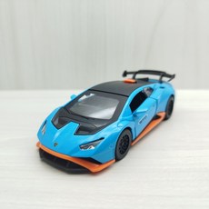 藍寶堅尼 Huracan STO 1:40 藍色合金模型車 迴力玩具, 1個