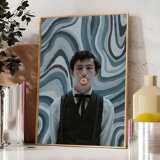 그림 서예 홈 침실 인테리어 벽장식 캔버스 포스터 아트 벽화, 6. Black9