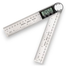 가우스 전자 각도기 목공용 디자인 목수 건축 도면 그리기 360도, 30cm, 1개