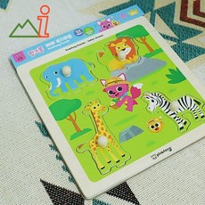 나우케이 유아용장난감 꼭지퍼즐 야생