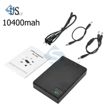 라우터용 10400mAh 미니 UPS 5V9V12V 광섬유 모뎀 모니터링 백업 무정전 전원 공급 장치(18650 리튬 배터리