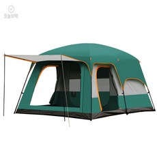 [오늘의택] 캠핑 거실형 텐트 그린 캠핑용품