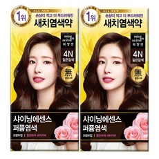 미쟝센 샤이닝 에센스 염색약, 짙은갈색4엔, 2개
