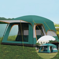 거실형 텐트 10인용 그린 돔텐트 거실형텐트, 10